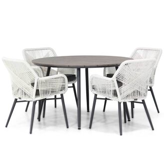 Lifestyle Advance/Matale 125 cm rond dining tuinset 5-delig - 7434223965991