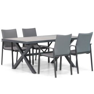 Lifestyle Rome/Crossley 185 cm dining tuinset 5-delig - 7434246621621