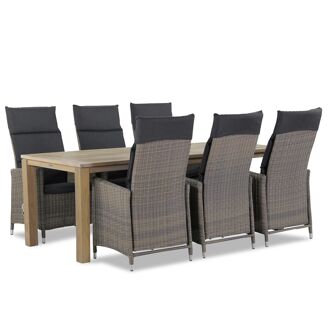 Garden Collections Madera/Bristol 220 cm dining tuinset 7-delig - 7435147383342