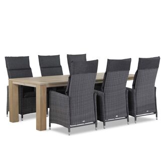 Garden Collections Madera/Brighton 240 cm dining tuinset 7-delig - 7435147395314