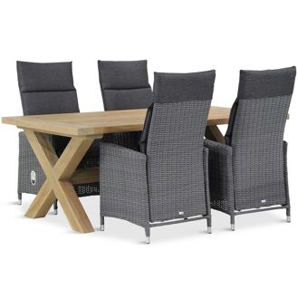 Garden Collections Madera/Oregon 200 cm dining tuinset 5-delig - 7435147496462