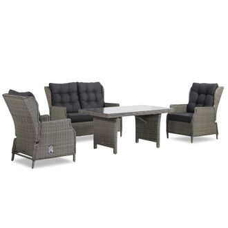 Garden Collections New Castle stoel-bank loungeset 4-delig - 7435147547553