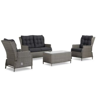 Garden Collections New Castle stoel-bank loungeset 4-delig - 7435147547546