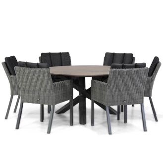 Garden Collections Oxbow/Ancona 150 cm dining tuinset 7-delig - 7423608518556