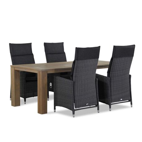 Garden Collections Madera/Brighton 200 cm dining tuinset 5-delig - 7435147393327
